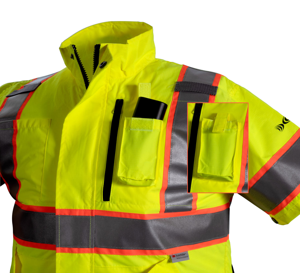 ZIPPKOOL®HVN510U High Visibility Short Sleeve Cooling Jacket